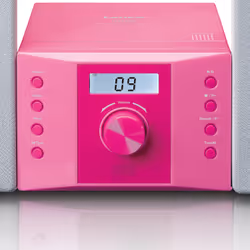 Lenco MC-013PK impianto stereo portatile Digitale 4 W FM Rosa Riproduzione MP3 - Vista aggiuntiva 8