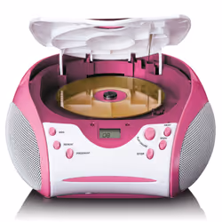 Lenco SCD-24PK kids Portatile Rosa, Bianco