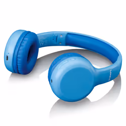 Lenco HPB-110 Kids Kopfhörer BT blau 85DB Limite akku stickers Auricolare Con cavo e senza cavo A Padiglione Micro-USB Bluetooth Blu