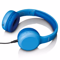 Lenco HPB-110 Kids Kopfhörer BT blau 85DB Limite akku stickers Auricolare Con cavo e senza cavo A Padiglione Micro-USB Bluetooth Blu - Vista aggiuntiva 6