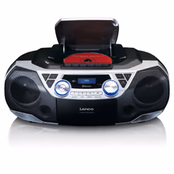 Lenco SCD-720SI radio Portatile Digitale Nero, Argento