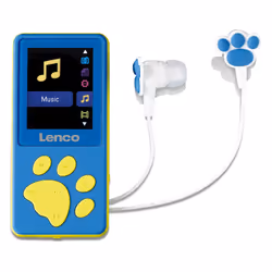 Lenco XEMIO-560BU, Lettore MP4, 8 GB, LCD, 30 g, Blu, Cuffie