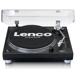 Lenco L-3809 Giradischi a trasmissione diretta Nero, Argento Manuale
