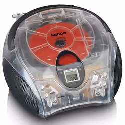 Lenco SCD-24TR radio Portatile Digitale Trasparente