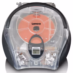 Lenco SCD-24TR radio Portatile Digitale Trasparente