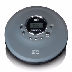 Lenco CD-400GY, 220 g, Antracite, Lettore CD personale