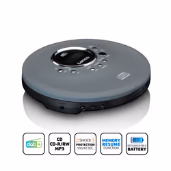 Lenco CD-400GY lettore CD Lettore CD personale Antracite - Vista aggiuntiva 7