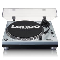 Lenco L-3809ME piatto audio Giradischi a trasmissione diretta Blu, Metallico Manuale
