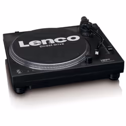 Lenco LEN L-3818, Automatico, Nero, Alluminio, 1 s, 33,45 Giri/min, Manopola