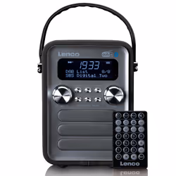 Lenco PDR-051BKSI, Portatile, Analogico e digitale, DAB+, FM, 4 W, LCD, 5,08 cm (2")