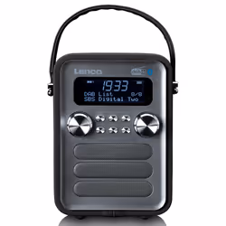 Lenco PDR-051BKSI radio Portatile Analogico e digitale Nero - Vista aggiuntiva 7