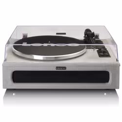 Lenco LS-440GY, Giradischi con trasmissione a cinghia, Automatico, Grigio, Alluminio, 33,45 Giri/min, Pulsanti