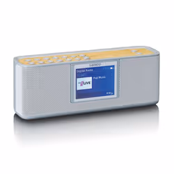 Lenco LEN PDR-046 Personale Analogico e digitale Marrone, Bianco