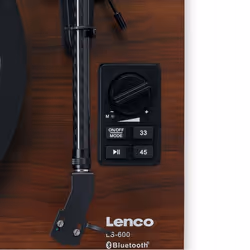 Lenco LS-600WA piatto audio Giradischi con trasmissione a cinghia Nero, Legno Manuale - Vista aggiuntiva 8