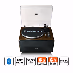 Lenco LS-470WA piatto audio Giradischi con trasmissione a cinghia Nero - Vista aggiuntiva 6