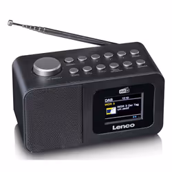 Lenco CR-625BK Portatile Analogico e digitale Nero - Vista aggiuntiva 6