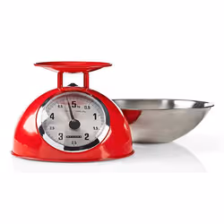 Melissa 16310239 bilancia da cucina Argento, Rosso Superficie piana Ovale Bilancia da cucina meccanica - Vista aggiuntiva 6