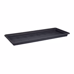 elho green basics garden xxl saucer 80cm, Sottovaso, Polipropilene, Nero, 722 mm, 322 mm, 57 mm
