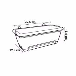 elho 8711904157401 fioriera Esterno Plastica Nero - Vista aggiuntiva 7