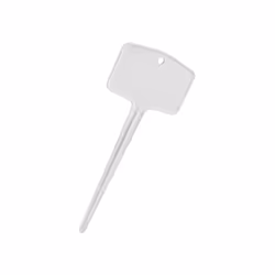 elho green basics plantlabels s, Etichetta per pianta, Polipropilene, Bianco, 65 mm, 3 mm, 125 mm