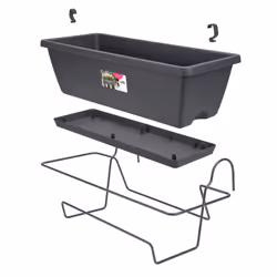 elho barcelona allin1 50cm Esterno Vaso a cubo Da appendere Polipropilene (PP) Antracite - Vista aggiuntiva 5