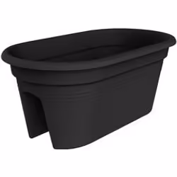 elho Vaso a ponte 55cm nero vivo, Vaso a cubo, Da appendere, Plastica, Nero, Ovale, Esterno