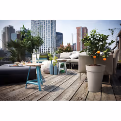 elho loft urban round high 35 Esterno Vaso a cubo Libera installazione Polipropilene (PP) Grigio - Vista aggiuntiva 4
