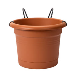 elho 8711904344993 vaso da fiori Marrone Metallo, Plastica