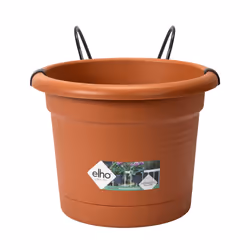 elho 8711904344993 vaso da fiori Marrone Metallo, Plastica