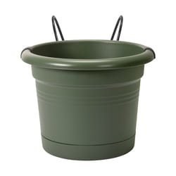 elho 8711904345051 vaso da fiori Verde Metallo, Plastica
