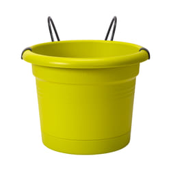 elho 8711904346034 vaso da fiori Verde Metallo, Plastica