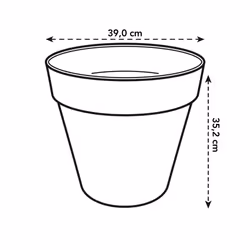 elho 8711904348595 vaso da fiori Giallo Plastica - Vista aggiuntiva 8