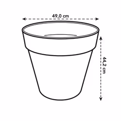 elho 8711904494667 vaso da fiori Giallo Plastica - Vista aggiuntiva 8