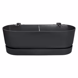elho 8711904496395, Plastica, Nero, Rettangolo, 100%, 100%, 15 L
