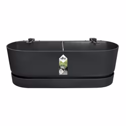 elho 8711904496395 fioriera Plastica Nero