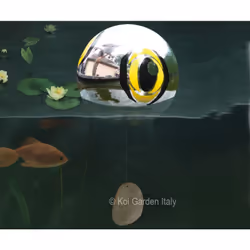 Proteggete il vostro stagno con questa sfera galleggiante contro gli aironi! Questa sfera brilla, riflette e disperde i raggi ...