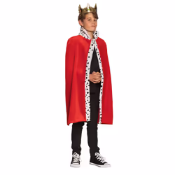Boland 36100, Mantella per costume, Bambino, Ragazzo, Poliestere, Rosso, CE