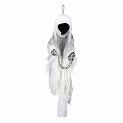 CIAO Fantazma Senza Volto da Appendere H cm 100, Decorazione per porta per festa, Halloween, 1000 mm, 1 pz