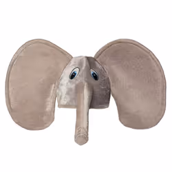 Boland 99949, Cappello per costume, Adulto, Qualsiasi tipo, Elefante, Poliestere, Grigio