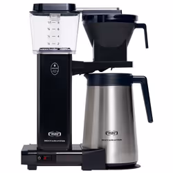 Moccamaster KBGT Black Kaffeemaschine, Macchina da caffè con filtro, Caffè macinato, 2400 W, Nero, Acciaio inox