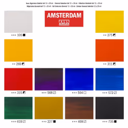 Amsterdam 17820412 pittura 20 ml Nero, Blu, Marrone, Verde, Viola, Rosso, Bianco, Giallo Tubo - Vista aggiuntiva 4