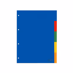 Kangaro A405, Indice a linguetta vuota, Polipropilene (PP), Blu, Multicolore, Ritratto, A4, 0.12 mm