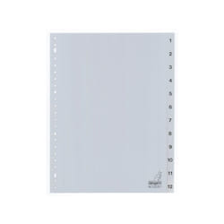 Kangaro G412CM divisore Plastica Grigio 1 pz