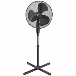 Bestron ASV45Z, Ventilatore domestico con pale, Nero, Pavimento, 45 cm, 75°, 102 - 122 mm