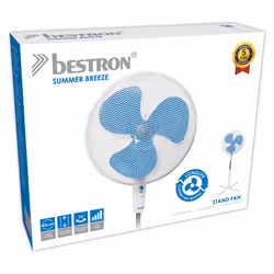 Bestron ASV45W ventilatore Blu, Bianco