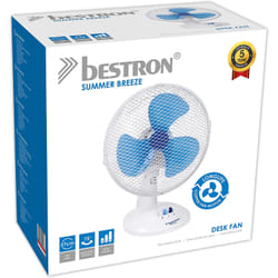 Bestron DDF27W ventilatore Blu, Bianco