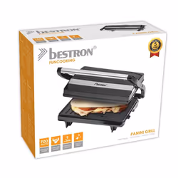 Bestron APM123Z tostiera 700 W Nero, Acciaio inox - Vista aggiuntiva 5