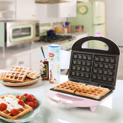 Bestron ASW401P piastra per waffle 2 waffle 700 W Rosa - Vista aggiuntiva 5