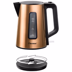 Bestron AWK1000CO bollitore elettrico 1,7 L 2200 W Nero, Rame - Vista aggiuntiva 2