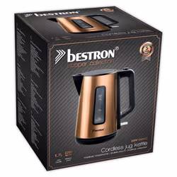 Bestron AWK1000CO bollitore elettrico 1,7 L 2200 W Nero, Rame - Vista aggiuntiva 5